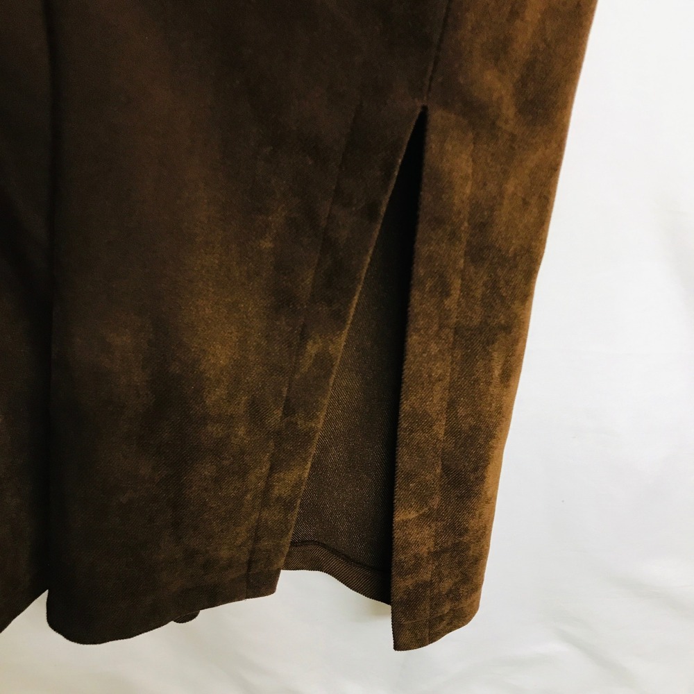 Rhythm Vintage Brown Corduroy Sleeveless Maxi Column Dress Scoop Neck Chocolate - Picture 5 of 11